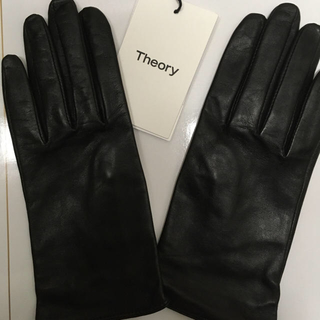 セオリー(theory)のセオリー  新品レザーグローブ★黒(手袋)