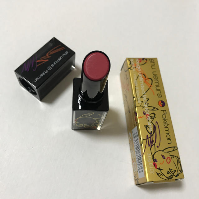 shu uemura(シュウウエムラ)のシュウウエムラ ピカチュウ コスメ/美容のベースメイク/化粧品(口紅)の商品写真