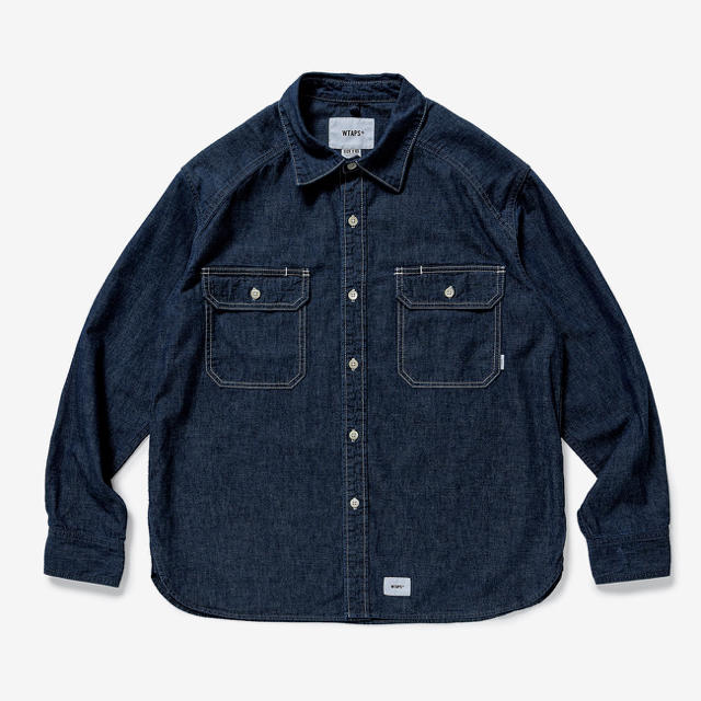 wtaps cell chambray シャンブレーシャツ サイズ3 Lシャツ