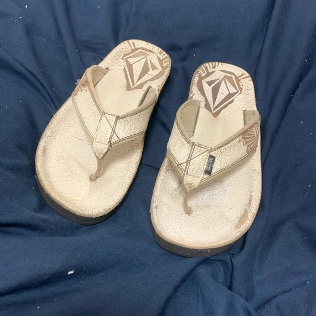 volcom(ボルコム)のボルコム　本革サンダル　白 メンズの靴/シューズ(サンダル)の商品写真
