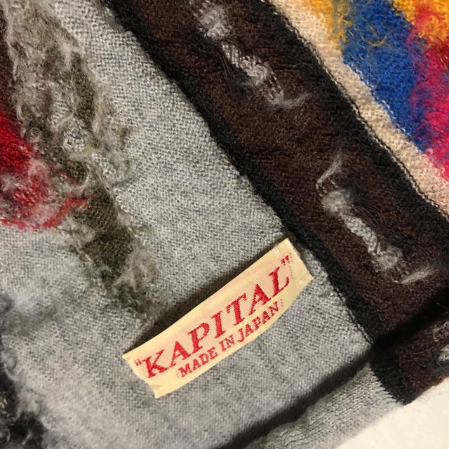 KAPITAL - KAPITAL キャピタル 縮絨 ウール マフラー バード KAPITAL - KAPITAL キャピタル 縮絨 ウール マフラー バード