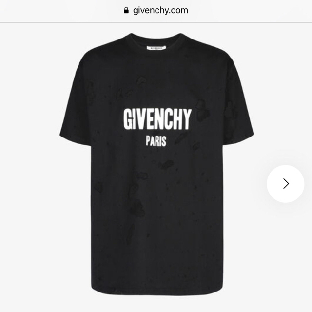 givenchy デストロイシャツ