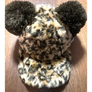 ディズニー(Disney)のディズニー　レオパード　ヒョウ柄　もこもこ　キャップ(キャップ)