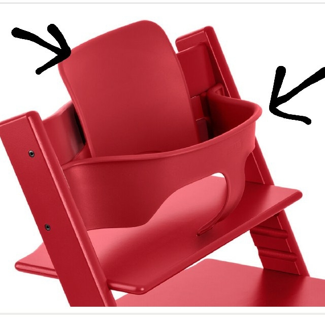 Stokke(ストッケ)のSTOKKE TrippTrappベビーセットred キッズ/ベビー/マタニティの寝具/家具(その他)の商品写真