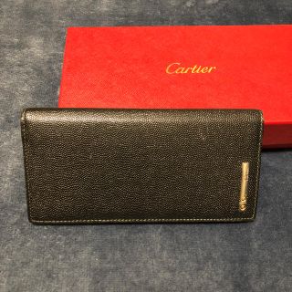 カルティエ(Cartier)のCartierメンズ長財布［L3000770］ブラックレザー(長財布)