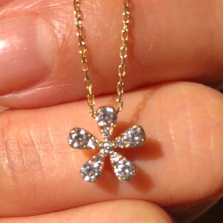 セイレーンアズーロ k18 ダイヤモンドネックレス 美品 お値下げの