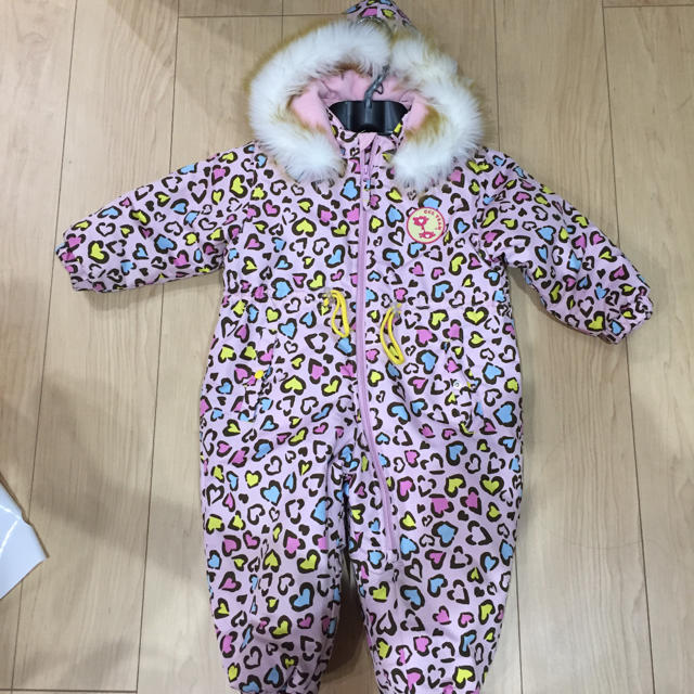 美品✩.*˚スノーウエア 女のコ レオパード柄 キッズ/ベビー/マタニティのキッズ服女の子用(90cm~)(その他)の商品写真