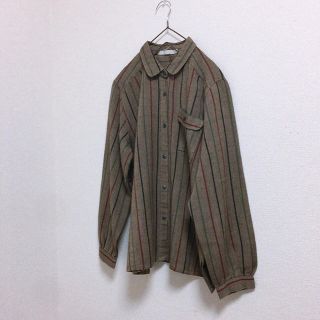 サンタモニカ(Santa Monica)のvintage＊ストライプ柄シャツ(シャツ/ブラウス(長袖/七分))