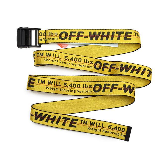 OFF-WHITE(オフホワイト)のOFF-WHITE オフホワイト BELT イエローベルト 太い方 レディースのファッション小物(ベルト)の商品写真