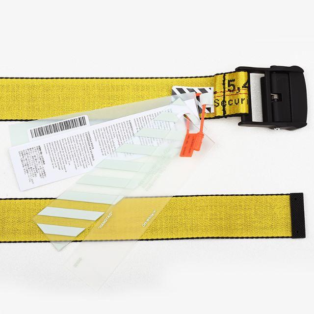 OFF-WHITE(オフホワイト)のOFF-WHITE オフホワイト BELT イエローベルト 太い方 レディースのファッション小物(ベルト)の商品写真