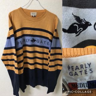 パーリーゲイツ(PEARLY GATES)のヴィンテージ パーリーゲイツ pearly gates ニット Mサイズ(ニット/セーター)