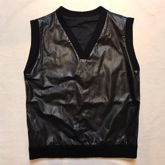 希少 RUFFO RESEARCH x RAF SIMONS レザー ベスト-