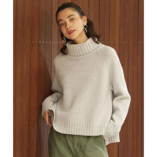 ビューティアンドユースユナイテッドアローズ(BEAUTY&YOUTH UNITED ARROWS)のBEAUTY&YOUTH ウールスリットタートルネックニット(ニット/セーター)