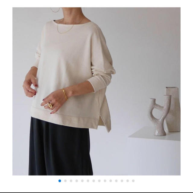 DEUXIEME CLASSE(ドゥーズィエムクラス)のargue  SOFT COTTON WODE PULLOVER レディースのトップス(カットソー(長袖/七分))の商品写真