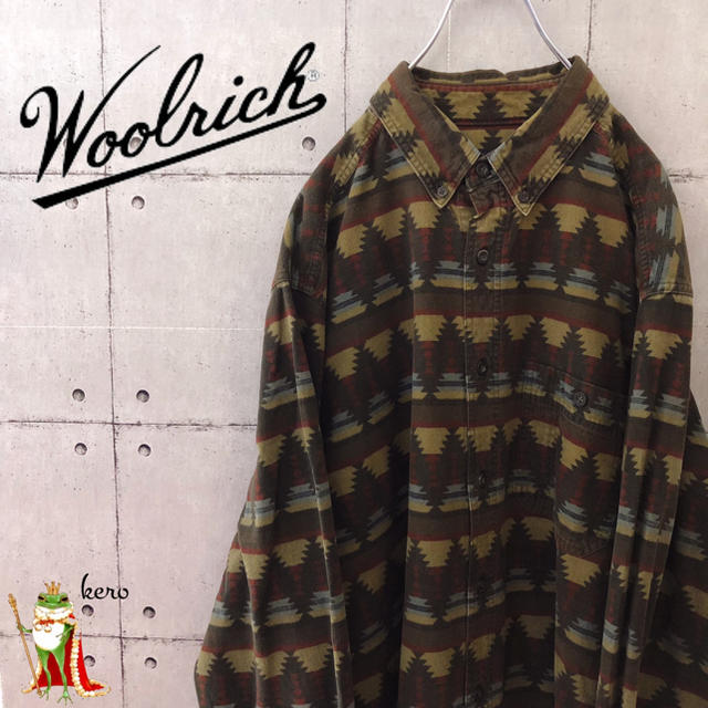 WOOLRICH(ウールリッチ)の【人気】ウールリッチ ネイティブ 総柄 ビッグサイズ シャモアクロスシャツ メンズのトップス(シャツ)の商品写真