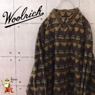 ウールリッチ(WOOLRICH)の【人気】ウールリッチ ネイティブ 総柄 ビッグサイズ シャモアクロスシャツ(シャツ)