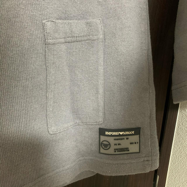 Emporio Armani(エンポリオアルマーニ)のEMPORIO ARMANI クルーネックセーター グレー サイズL メンズのトップス(ニット/セーター)の商品写真