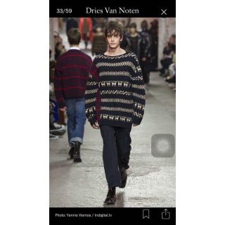 ドリスヴァンノッテン(DRIES VAN NOTEN)のDries Van Noten ドッキングオーバーサイズニットセーター(ニット/セーター)