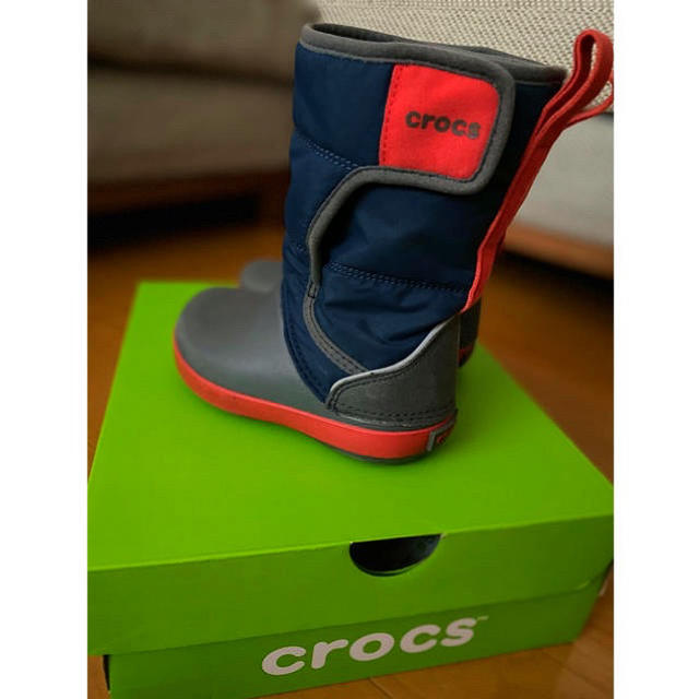 crocs(クロックス)のクロックス　スノーブーツ　ウィンターブーツ　15センチ キッズ/ベビー/マタニティのキッズ靴/シューズ(15cm~)(ブーツ)の商品写真