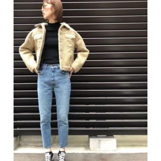 マウジー(moussy)のmoussy マウジーのテディ　ボア  ジャケット　ブルゾン(ライダースジャケット)