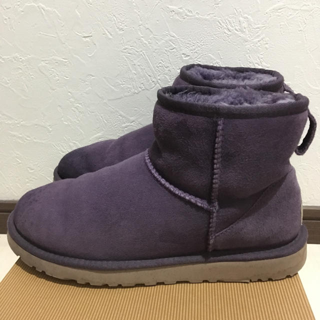 UGG アグ クラシックミニ　パープルベルベット　7サイズ　24㎝