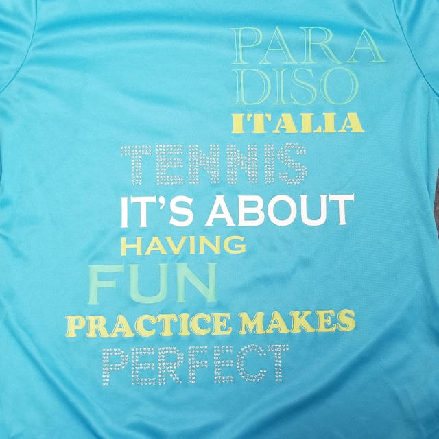 Paradiso(パラディーゾ)のPARADISO長袖Tシャツ ブルー スポーツ/アウトドアのテニス(ウェア)の商品写真