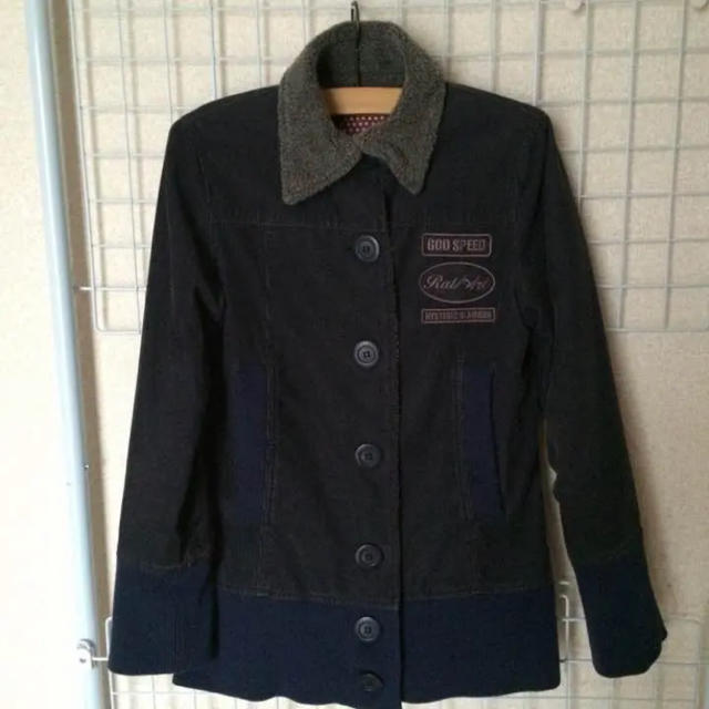 HYSTERIC GLAMOUR - ヒステリックグラマー ボア コート コーデュロイ