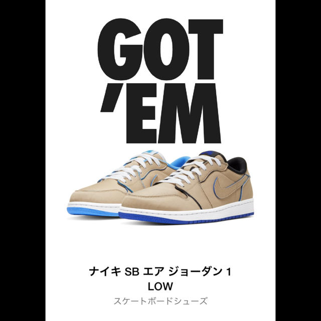 NIKE(ナイキ)のNIKE SB ×AIR JORDAN 1 LOW  メンズの靴/シューズ(スニーカー)の商品写真