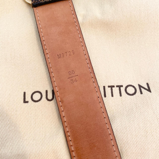 LOUIS VUITTON(ルイヴィトン)のルイヴィトン ダミエ ベルト サイズ85 メンズのファッション小物(ベルト)の商品写真