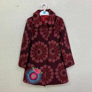 デシグアル(DESIGUAL)の◆新品未使用◆DESIGUAL デシグアル　キッズコート　ワイン　7/8サイズ(コート)