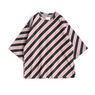 シャリーフ(SHAREEF)のSHAREEF BIAS STRIPE BIG-T(Tシャツ/カットソー(半袖/袖なし))