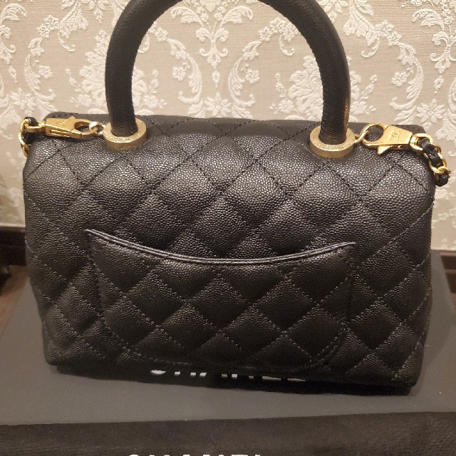 CHANEL(シャネル)のシャネル　ココハンドル　キャビア　お値下げ レディースのバッグ(ハンドバッグ)の商品写真