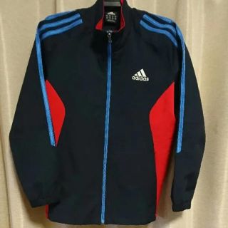 アディダス(adidas)の【adidas】アディダス男児ナイロンジャンパー120中古美品/3本線(ジャケット/上着)