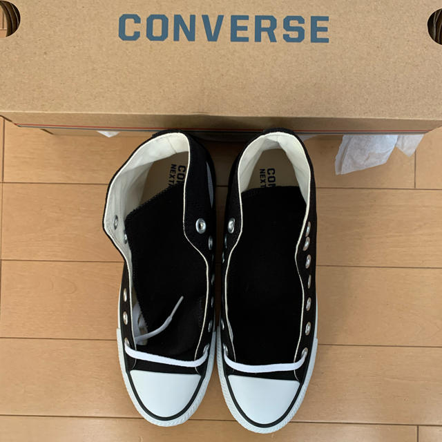 CONVERSE(コンバース)のコンバース　ハイカット　黒24.5 新品未使用　ころやまぶう様専用 レディースの靴/シューズ(スニーカー)の商品写真