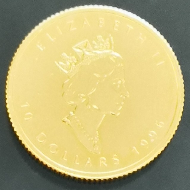 1986年メイプルリーフ　24金　金貨