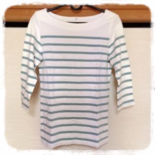 ムジルシリョウヒン(MUJI (無印良品))の♡無印 ボーダー七分Tシャツ♡(Tシャツ(長袖/七分))