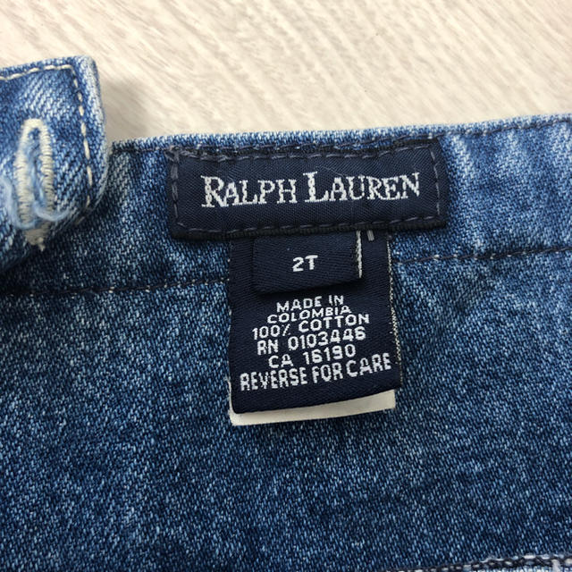 Ralph Lauren(ラルフローレン)のRALPH LAUREN デニムスカート　2T(95〜100) キッズ/ベビー/マタニティのキッズ服女の子用(90cm~)(スカート)の商品写真