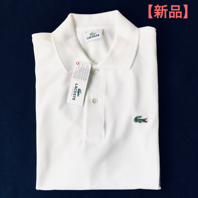 LACOSTE(ラコステ)のLACOSTE ラコステ ポロシャツ メンズ 半袖 白 メンズのトップス(ポロシャツ)の商品写真