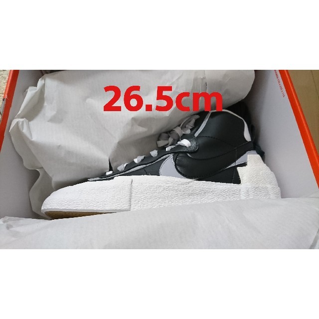 NIKE SACAI BLAZER MID Black 26.5cm