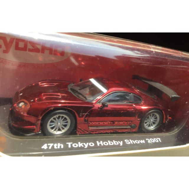 トヨタ(トヨタ)の東京ホビーショー 2007 京商 1/64 スープラ 80 レッドクロームメッキ エンタメ/ホビーのおもちゃ/ぬいぐるみ(ミニカー)の商品写真