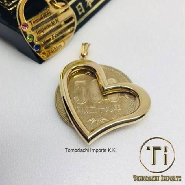 K18金 Smooth Open Heart ペンダントトップ レディースのアクセサリー(チャーム)の商品写真