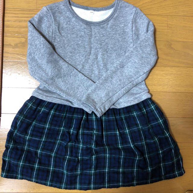 MUJI (無印良品)(ムジルシリョウヒン)の無印良品 ワンピース キッズ/ベビー/マタニティのキッズ服女の子用(90cm~)(ワンピース)の商品写真