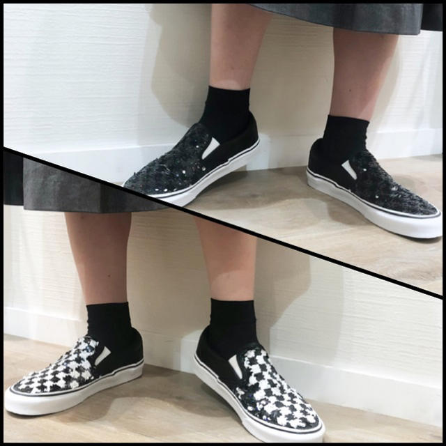 VANS(ヴァンズ)の【美品】VANS SLIP-ON【限定品】 レディースの靴/シューズ(スニーカー)の商品写真