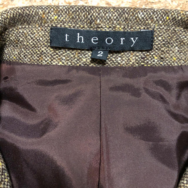 theory(セオリー)の値下げ交渉OK セオリー シングル スカートスーツ Mサイズ ブラウン 秋冬物 レディースのフォーマル/ドレス(スーツ)の商品写真