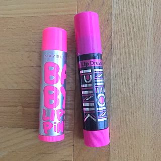 メイベリン(MAYBELLINE)のリップクリーム ピンク 2点セット(リップケア/リップクリーム)