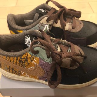 ナイキ(NIKE)のNike Force1 TravisScott TD 16cm 送料込！(スニーカー)