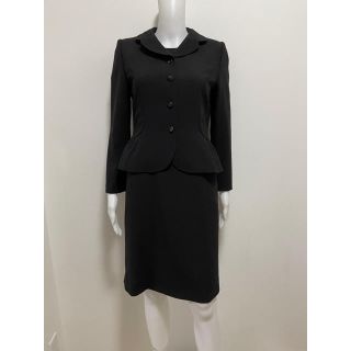 ジュンアシダ(jun ashida)のミス アシダ ブラック フォーマル ツーピース 美品(礼服/喪服)