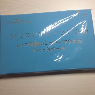 マーキュリーデュオ(MERCURYDUO)のレトロかわいいミッキーのトート&ポーチ(トートバッグ)