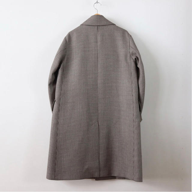 COMOLI(コモリ)のAULALEE Hound's Tooth check coat メンズのジャケット/アウター(チェスターコート)の商品写真