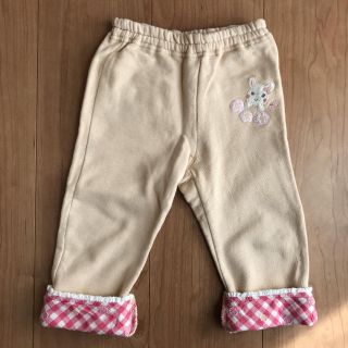 クーラクール(coeur a coeur)のクーラクール♡デニムニットパンツ ベージュ90cm(パンツ/スパッツ)